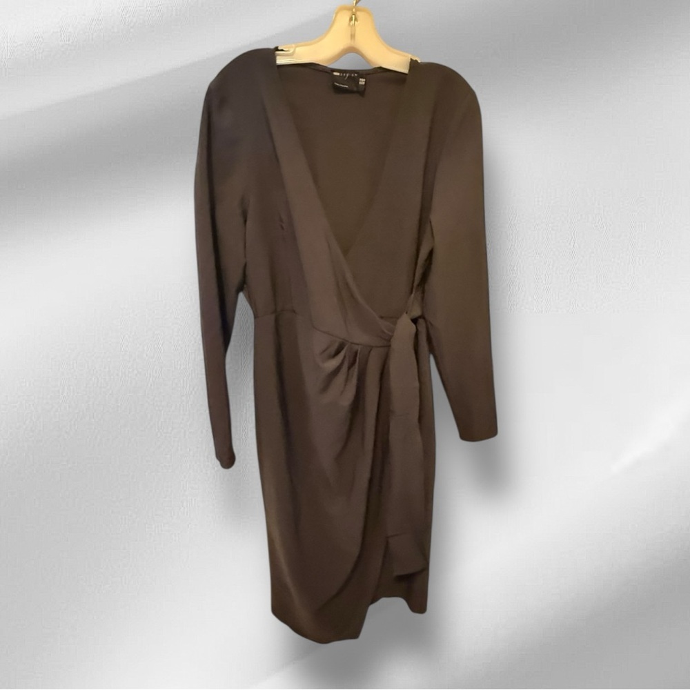 ASOS Design Black Wrap Dress